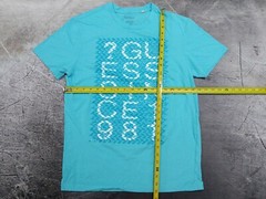 Guess T Shirt Guess Los Angeles ? Guess Since 1981 Blue Cyan White logo