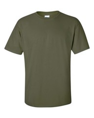 Military Green GILDAN Men’s Plain 100% Cotton Blank T shirt Tee BULK