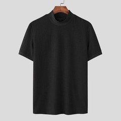 Mens KnitwearT-Shirts Mock Neck Sweater T-Shirt Turtleneck Undershirt