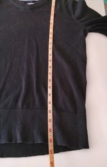 Tommy Hilfiger Men S Pima Cotton V-Neck Sweater Black Long Sleeve Knit Pullover