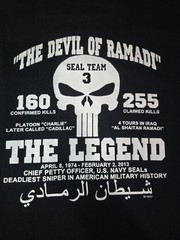Gildan XL Black Graphic Tee Crew Neck NAVY SEAL Team 3 Skull