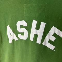 Roots of Fight Arthur Ashe 1968 Double Sided Graphic T-Shirt Green Men’s Large