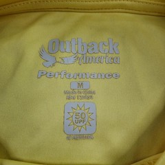 Outback America Great Wolf Lodge T-shirt Mens Medium Yellow Performance UPF50