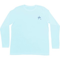 Guy Harvey Mens Hustle Fishing Boat Performance T-shirt. Pick Size..Mist.MSRP 36