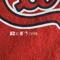 Vintage Russell Athletic V Neck Baseball T-Shirt Men’s L St Louis Cardinals 1998
