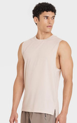 Men’s All in Motion Sleeveless Performance T-Shirt Light Gray