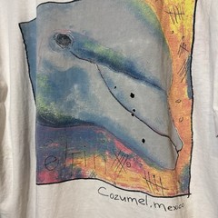 Vintage Cozumel Mexico T Shirt Adult Distress Dolphins Animals Outdoors Ocean XL