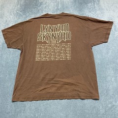 VTG AAA Lynyrd Skynyrd The Last Rebel T Shirt Mens 2XL Brown Graphic Print