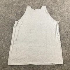 Vintage Russell Athletic Tank Top Mens 2XL Heather Gray Sleeveless Cotton Blend