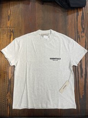 Fear of God Essentials Light Oatmeal Short Sleeve T-Shirt Size Medium (SS22)