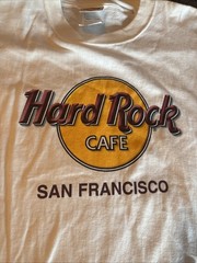Vintage Hard Rock Cafe T Shirt Mens Large White San Francisco USA EUC