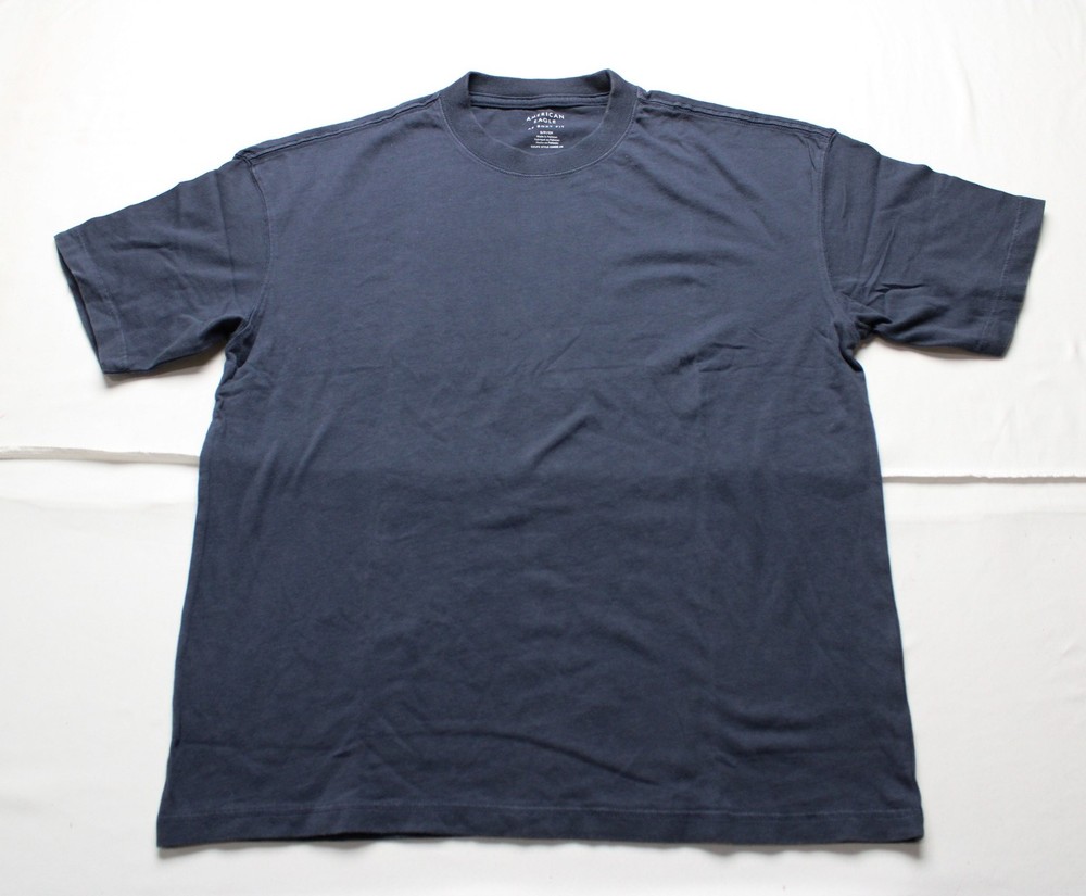 American Eagle Men’s Boxy Fit Cotton Sueded Jersey T-Shirt CN6 Navy Small NWT