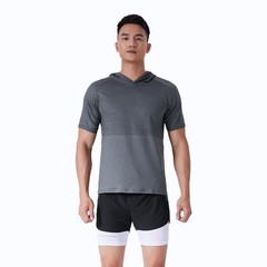 Men’s High Stretch Breathable Clothes Moisture Wicking Running Fitness T-Shirt