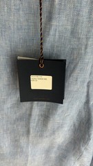 Chad Bermuda short grey/blue gradient. 100% linen. Size 32 waist.