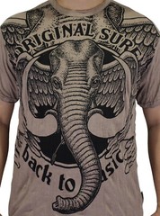 SURE Elephant Men T-Shirt Ganesha Ganesh Hindu Yoga Bohemian Vintage Casual SU07