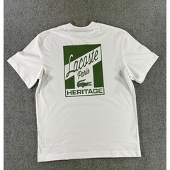 Lacoste Heritage Paris Graphic T-Shirt White Mens Classic Fit TH5948 00 001 S