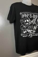 Outrank Shirt Mens Medium Black Pay Me Money Long Graphic Streetwear Tee