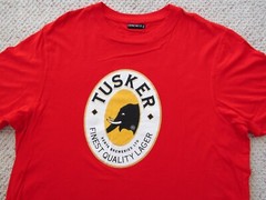 Tusker Lager Beer Kenya Breweries T Shirt Red XXL but Fits XL New without Tags