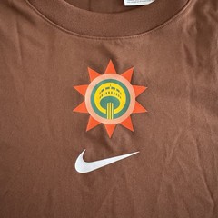 Nike San Antonio Spurs City Edition Brown Short Sleeve Shooting Shirt Size 2XL-T
