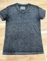 Buckle Men’s Short Sleeve Burnout Tees – Light Blue, Charcoal, Navy Large