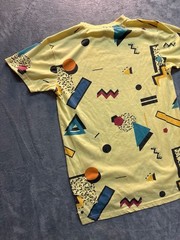 Screenshot Brand 80s Retro Geometric Allover Print T-Shirt