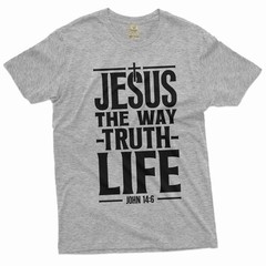 mens Jesus christ shirt Christian Jesus way truth life tee shirt christian gifts
