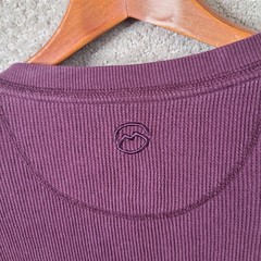 Magellan Shirt Mens XL Maroon Henley Semi Fitted Long Sleeve Waffle Knit Thermal