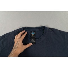 Kuhl Mens Organic Cotton Pocket T-Shirt Navy Blue Short Sleeve Size Large