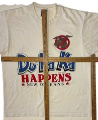 Vtg 80s New Orleans Funny Humor Sh*t Happens (dukaka) Tourist T Shirt Adult XL