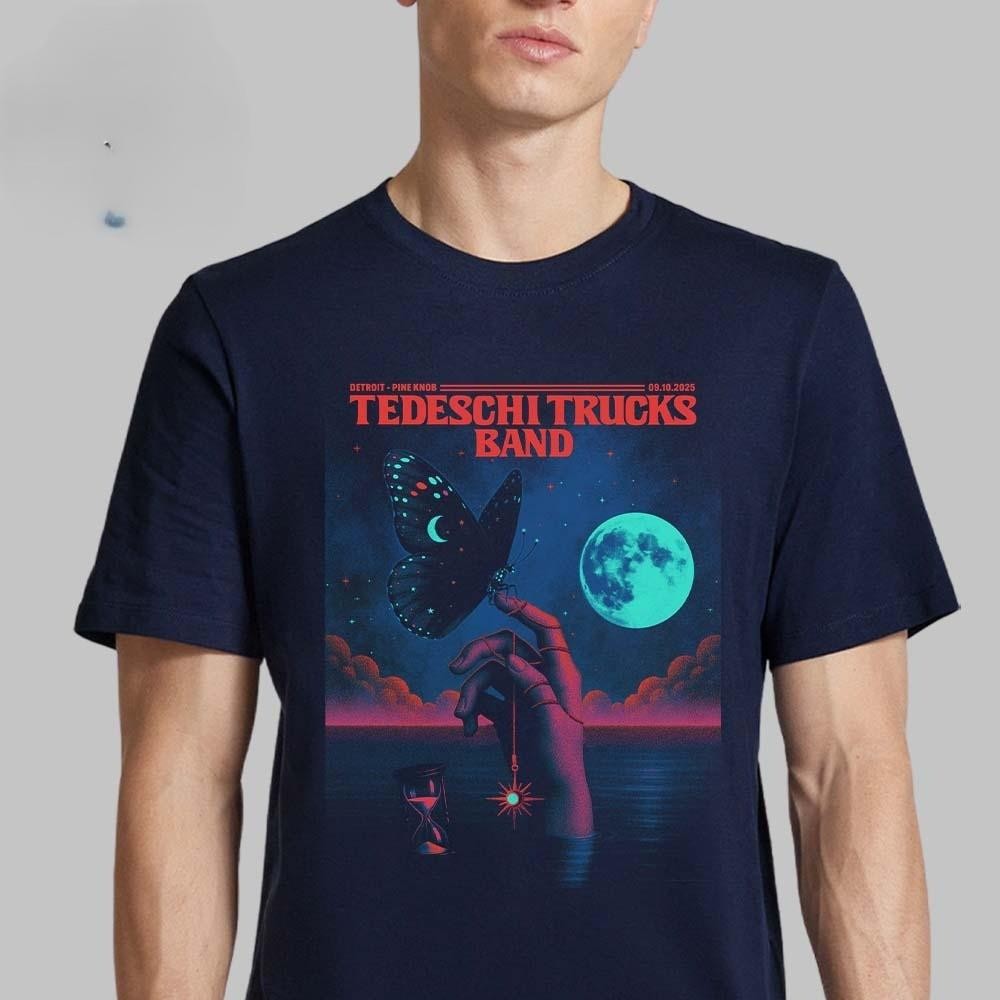 NEW Tedeschi Trucks Band Detroit Michigan 2025 September 10 2025 Reprint T-Shirt