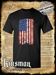Distressed American US Flag T-Shirt – Patriotic 4th of July USA Grunge Military