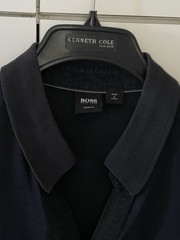 Hugo Boss Collar V-neck XXL(runs small) Navy T-shirt
