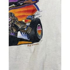 Vintage 90s 40th US Nationals Homecoming Caravan Cruise Shirt Mens L Beige USA