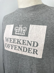 Weekend Offender Gray Big Logo Long Sleeve Men’s Casual Sweatshirt Sz S