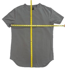 Cuts Clothing Shirt Mens Medium Tee Pyca Pro Stretch Crew Neck Gym Workout Gray