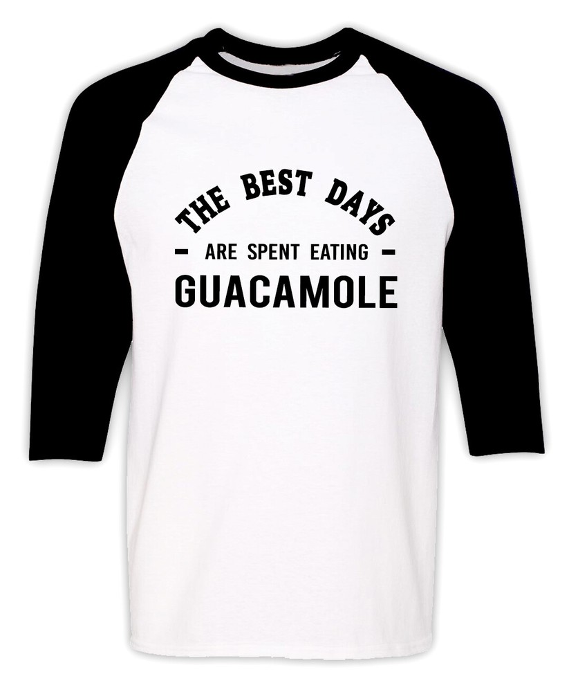 Guacamole Lover Raglan T-shirt Funny Guacamole Eater Gift