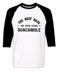 Guacamole Lover Raglan T-shirt Funny Guacamole Eater Gift
