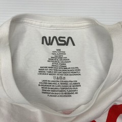 NASA Space Shuttle Astronaut USA Graphic T Shirt Men’s M Medium White