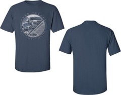 CHECKERED FLAG SPORTS MEN’S FORD TRUCKS F150 BLUE DISTRESSED TEE SHIRT NEW I0209