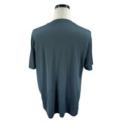 Quince Mens Recycled Performance Short Sleeve Crew Neck Tee Dark Blue Large