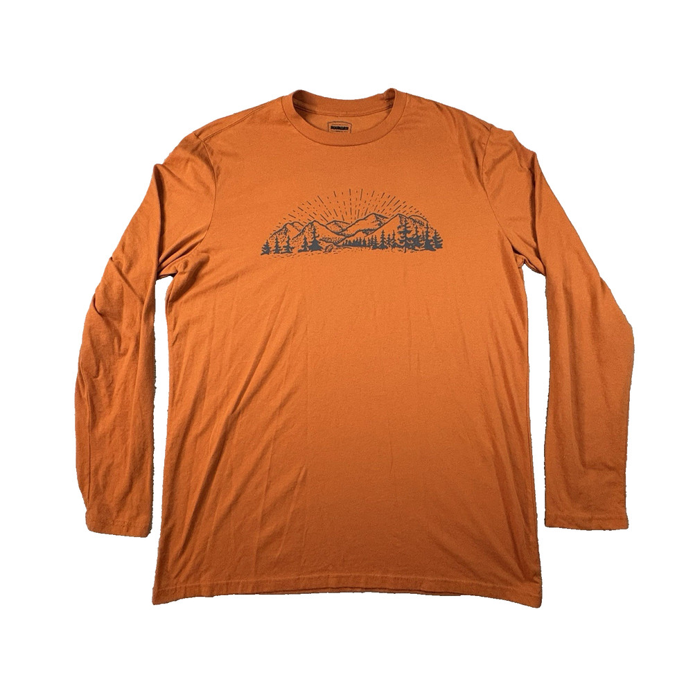 Foundry Men’s XLT Orange Graphic LS T Shirt Mountain Outdoors SEE DESCRIPTION