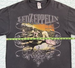 Led Zeppelin House of The Holy Rock Band Shirt Large 22” X 28” 2008 Gray Y2K