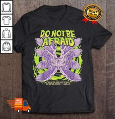 NEW Do Not Be Afraid Realistic Angel Black Unisex All Sizes T-Shirt S-5XL