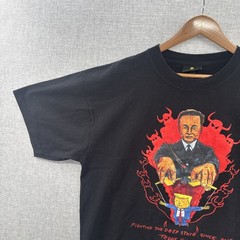 Teddy Fresh Shirt Mens Large Black Fighting Deep State Political Elon Musk Trump