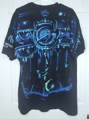 Vintage Liquid Blue Wolf Tee 2XL Shirt 2001 Great Wolf Lodge 2 Sided