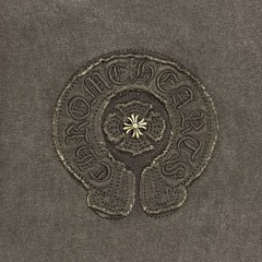Chrome Hearts Horseshoe Washed Black T-Shirt Size M