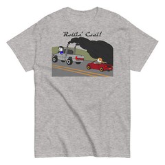 VinDicktive “Rollin Coal” Short Sleeve Grey T Shirt S M L XL XXL 3XL