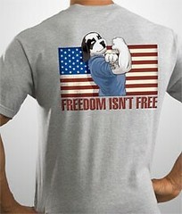 Freedom Isn’t Free Flex Muscle Flag Big Dogs T Shirt Med Large 2X 4X 5X Gray