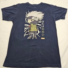 Naruto Shippuden Anime Men’s Official Licensed Kakashi Blue T-Shirt Size M (55)