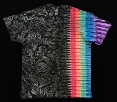 *New* 2XL – Sm Handmade Tie Dye, Cruncht Crinkle Bk Side Rainbow, Crew or V-Neck